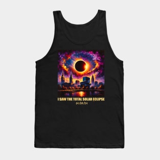 I saw the total solar eclipse 08/04/2024 Tank Top